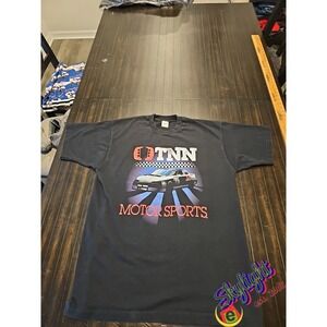 Fruit of the Loom Vtg 90s Tnn Motorsports Nashville Tennessee Racing T-Shirt Xl